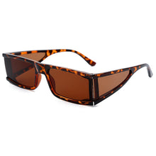 Load image into Gallery viewer, Rectangle Small Sunglasses Women  Brand Mirror Silver Black Clear Lens One Piece Punk Men Gafas Shades UV400