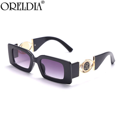 Rectangle Sunglasses  Brand Designer Sun Glasses Women Men Trend Transparent Blue Eyewear Female Glasses UV400