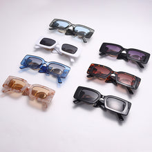 Load image into Gallery viewer, Rectangle Sunglasses  Brand Designer Sun Glasses Women Men Trend Transparent Blue Eyewear Female Glasses UV400