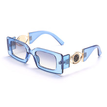 Load image into Gallery viewer, Rectangle Sunglasses  Brand Designer Sun Glasses Women Men Trend Transparent Blue Eyewear Female Glasses UV400
