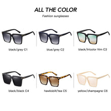 Load image into Gallery viewer, Retro Big Frame Square Sunglasses Women Men  Brand Designer Popular Travel Sun Glasses For Female Shades UV400
