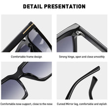 Load image into Gallery viewer, Retro Big Frame Square Sunglasses Women Men  Brand Designer Popular Travel Sun Glasses For Female Shades UV400