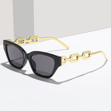 Load image into Gallery viewer, Retro Cat Eye Sunglasses Women  Brand Designer Small Frame Travel Metal Chain Trendy Sun Glasses Shades UV400