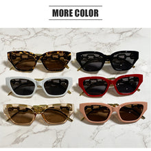 Load image into Gallery viewer, Retro Cat Eye Sunglasses Women  Brand Designer Small Frame Travel Metal Chain Trendy Sun Glasses Shades UV400
