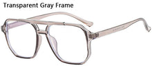 Load image into Gallery viewer, Retro Double Bridge Glasses Frame Women Men Anti Blue Light Eyeglasses Students PC Transparent Spectacles 7 Colors