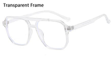 Load image into Gallery viewer, Retro Double Bridge Glasses Frame Women Men Anti Blue Light Eyeglasses Students PC Transparent Spectacles 7 Colors