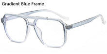 Load image into Gallery viewer, Retro Double Bridge Glasses Frame Women Men Anti Blue Light Eyeglasses Students PC Transparent Spectacles 7 Colors