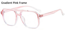 Load image into Gallery viewer, Retro Double Bridge Glasses Frame Women Men Anti Blue Light Eyeglasses Students PC Transparent Spectacles 7 Colors