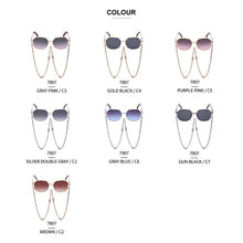 Load image into Gallery viewer, Retro Irregular Chain Sunglasses Women 2023 Vintage  Designer Sun Glasses For Men Lunettes De Soleil Femmes