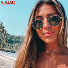 Load image into Gallery viewer, Retro Oval Sunglasses Women 2023 Vintage Women's oculos de sol Brand Designer Sun Glasses Men Shades Glasses UV400