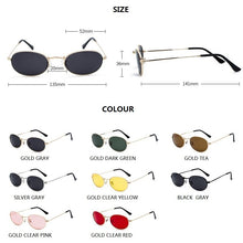 Load image into Gallery viewer, Retro Oval Sunglasses Women 2023 Vintage Women's oculos de sol Brand Designer Sun Glasses Men Shades Glasses UV400