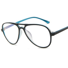 Load image into Gallery viewer, Retro Pilot Glasses Frame Women Men Oversized Spectacles Frames Clear Lens Transparent Fake Eyeglasses