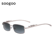 Load image into Gallery viewer, Retro Rectangle Pink Sunglasses For Men Seiko Carving Leopard Sun Glasses Women  Brand Designer Eyewear