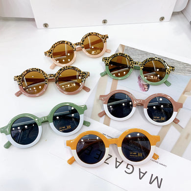 Retro Round Kids Sunglasses Brand Designer Children Sunglasses Boys Girls Baby Outdoors Goggle Shades Eyewear