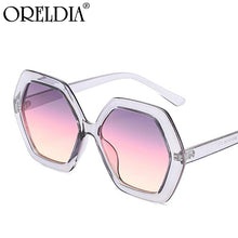 Load image into Gallery viewer, Retro Sunglasses Ladies Hexagon Big Frame Sunglasses Famous Designer Brand Glasses 2023 Latest Sunglasses UV400