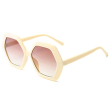 Load image into Gallery viewer, Retro Sunglasses Ladies Hexagon Big Frame Sunglasses Famous Designer Brand Glasses 2023 Latest Sunglasses UV400