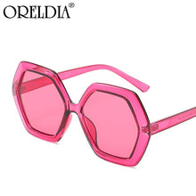 Load image into Gallery viewer, Retro Sunglasses Ladies Hexagon Big Frame Sunglasses Famous Designer Brand Glasses 2023 Latest Sunglasses UV400