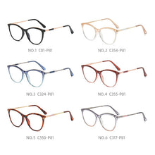 Load image into Gallery viewer, Retro Women Cat Eye Glasses Frames Optical Eyeglasses Frame Myopia Ultra-light TR90 Alloy Prescription Eyewear 2023 New