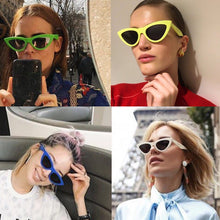 Load image into Gallery viewer, Retro Women Sunglasses Cat Mirror Glasses Metal Cat Eye Sunglasses Women Brand Designer  Square Style