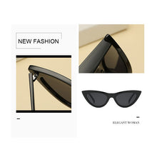 Load image into Gallery viewer, Retro Women Sunglasses Cat Mirror Glasses Metal Cat Eye Sunglasses Women Brand Designer  Square Style
