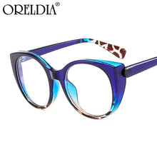 Load image into Gallery viewer, Retro flat Glasses Ladies Cat Glasses Frame Alloy Frame Multicolor Frame Glasses Optical Frame Can Wear Myopia Glasses