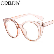 Load image into Gallery viewer, Retro flat Glasses Ladies Cat Glasses Frame Alloy Frame Multicolor Frame Glasses Optical Frame Can Wear Myopia Glasses
