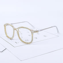 Load image into Gallery viewer, Rhinestone Sunglasses Frames Women Men  Diamond Eyeglasses Protection Can With Myopia Glasses Shade UV400 Glasses