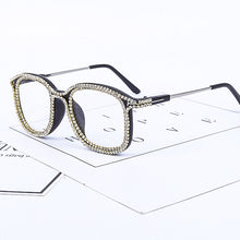 Load image into Gallery viewer, Rhinestone Sunglasses Frames Women Men  Diamond Eyeglasses Protection Can With Myopia Glasses Shade UV400 Glasses