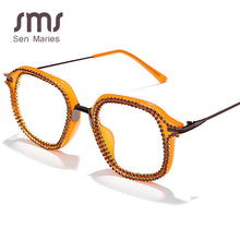 Load image into Gallery viewer, Rhinestone Sunglasses Frames Women Men  Diamond Eyeglasses Protection Can With Myopia Glasses Shade UV400 Glasses