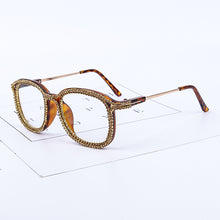 Load image into Gallery viewer, Rhinestone Sunglasses Frames Women Men  Diamond Eyeglasses Protection Can With Myopia Glasses Shade UV400 Glasses