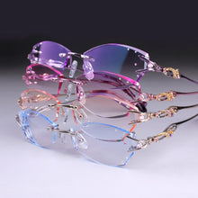 Load image into Gallery viewer, Rimless Glasses Women Light Optical Glasses Prescription Eyeglasses Customized Myopia Hyperopia Progressive Eye Glasses