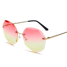 Load image into Gallery viewer, Fashion Rimless Gradient Sunglasses Women Brand Designer   Shades Cutting Lens Metal Frames Vintage Sun glasses oculos de sol