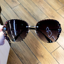 Carica l'immagine nel visualizzatore di Gallery, Rimless  Rhinestone Sunglasses Women 2023 Vintage Bling Sun Glasses Shades for Women Gafas De Sol Mujer Uv400