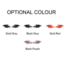 Load image into Gallery viewer, Rimless Men Sunglasses Women Trendy Bat Shaped Sun Glasses Female Male Vintage Black Mirror Shades Metal Oculos De Sol