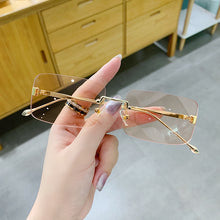 Load image into Gallery viewer, Rimless Rectangle Sunglasses Women Men Unisex Vintage Square Shades Ultralight Gafas De Sol
