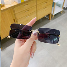 Load image into Gallery viewer, Rimless Rectangle Sunglasses Women Men Unisex Vintage Square Shades Ultralight Gafas De Sol