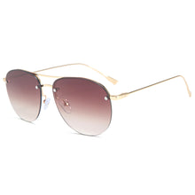 Load image into Gallery viewer, Rimless Small Sunglasses Women Metal Gradient Sun Glasses Male Female  Brand Designer Vintage Pilot Oculos
