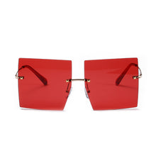 Load image into Gallery viewer, Rimless Square Sunglasses Women Retro Oversized Clear Ocean Lens Eyewear Men Sun Glasses Shades UV400