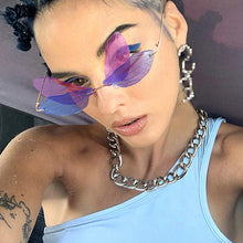Load image into Gallery viewer, Rimless Sunglasses Brand Design Women Vintage Dragonfly Sun glasses Frameless  Glasses UV400 Shades Eyewear Oculos
