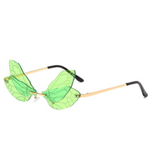 Load image into Gallery viewer, Rimless Sunglasses Brand Design Women Vintage Dragonfly Sun glasses Frameless  Glasses UV400 Shades Eyewear Oculos