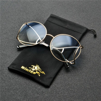 Rimless Sunglasses Men Women  Glasses Classic Oval Retro Glasses Good Quality Protection Gradient Sunglasses FML