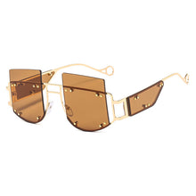 Load image into Gallery viewer, Rimless Sunglasses Women 2023 Men  Brand Designer Sunglasses Ladies Square Retro Sun Glasses Oversized Eyewear