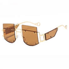 Load image into Gallery viewer, Rimless Sunglasses Women 2023 Men  Brand Designer Sunglasses Ladies Square Retro Sun Glasses Oversized Eyewear