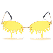 Load image into Gallery viewer, Rimless Sunglasses Women Vintage Unique Tears Shape Steampunk Sunglasses Female Gafas Shades UV400 Oculos Feminino