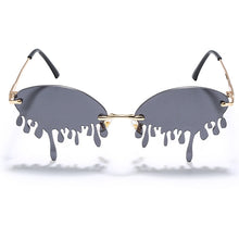 Load image into Gallery viewer, Rimless Sunglasses Women Vintage Unique Tears Shape Steampunk Sunglasses Female Gafas Shades UV400 Oculos Feminino