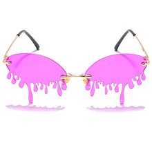 Load image into Gallery viewer, Rimless Sunglasses Women Vintage Unique Tears Shape Steampunk Sunglasses Female Gafas Shades UV400 Oculos Feminino