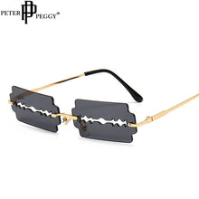 Load image into Gallery viewer, Rimless Sunglasses Women Personality Trend Razor Blade Sunglasses Man Brand Driving Glasses Oculos De Sol Uv400