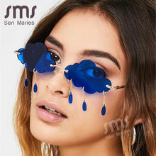 Load image into Gallery viewer, Rimless Sunglasses Women Vintage Clouds Tassel Steampunk Sunglasses Men Frameless Punk Glasses Shades UV400 Oculos