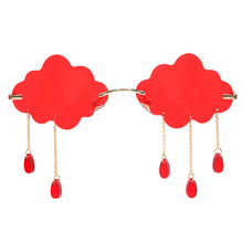 Load image into Gallery viewer, Rimless Sunglasses Women Vintage Clouds Tassel Steampunk Sunglasses Men Frameless Punk Glasses Shades UV400 Oculos