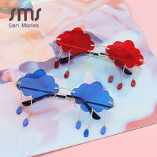 Load image into Gallery viewer, Rimless Sunglasses Women Vintage Clouds Tassel Steampunk Sunglasses Men Frameless Punk Glasses Shades UV400 Oculos